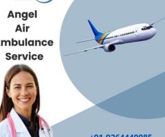 Book Classy Angel Air Ambulance Service in Varanasi with Best Medical Tool