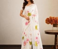 best hand painted sarees in India