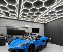 Transforming Your Garage into a Functional Workspace with Honeycomb LED Lights - 1