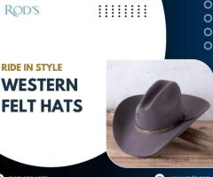 Ride in Style: Western Felt Hats Collection at Rod's