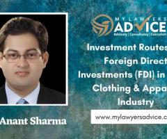 Legal Advice on the Investment Routes for Foreign Direct Investments in India