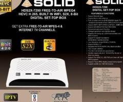 SOLID HDS2X-7290 DVB-S2X, HEVC 8bits H.265 Free-To-Air Set-Top Box - 1