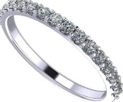"Elegant Symbol of Forever: NANA Jewels Zirconia Wedding Band Ring!"