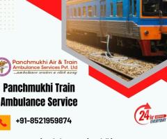 Choose Panchmukhi Train Ambulance Services in Patna with Life-Care CCU Setup - 1