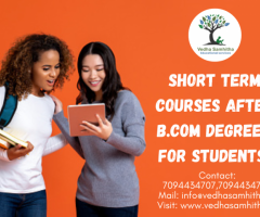 Short Term Courses After B.Com degree for students