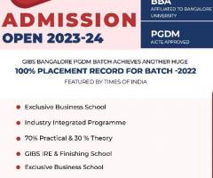 PGDM(MBA) Admission2023 Now Opens- 160+ Prominent Recruiters | GIBS Bangalore- Top BSchool - 1