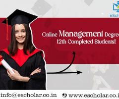 Online Management Degree for 12th Completed Students!!