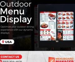 High-Quality Outdoor Menu Displays