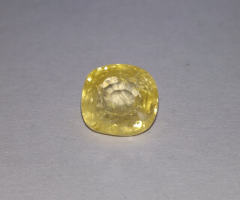 Yellow Sapphire Gemstone पुखराज 5.52 ct-6.13 Ratti