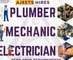 Do you need Plumbers or Electricians or Mechanics from India, Nepal!!!