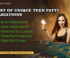 Different Types of Teen Patti Games Software 