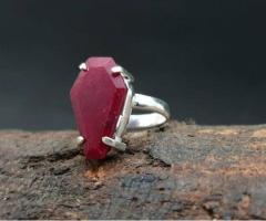Ruby gemstone ring