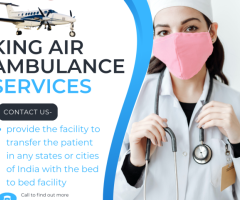 Air Ambulance Service in Indore by King- Well Maintained Medical