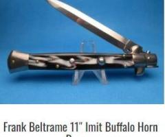 Find the 11” Frank Beltrame Italian Stiletto Switchblades that are handmade in Italy - 1