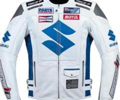 Suzuki motorcycle racing leather jackets