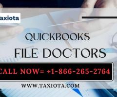 How do I download the QuickBooks file Doctor at Taxiota?