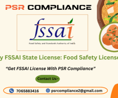 Apply FSSAI State License: Food Safety License
