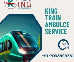 Avail of Train Ambulance Services in Ranchi by King  with paramedical