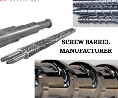 Extruder Screw Barrel | Radhe Krishna Exports