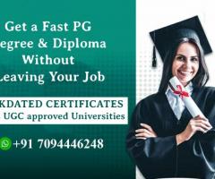 Get a Fast PG Degree & Diploma Without Leaving Your Job