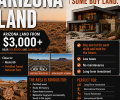 Arizona Land from Just $3,000+ – An Affordable Investment for Your Children's Future