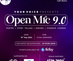 Calling All Performers at Open Mic 9.0 | Tktby Sells Tickets