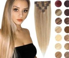 Glamour Boost: #1 Clip-in Extensions, Pure Remi Human Hair