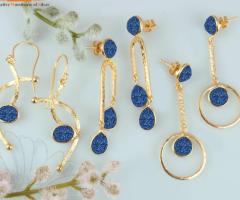 Gorgeous Blue Druzy Jewellery Set - Perfect for Any Occasion!