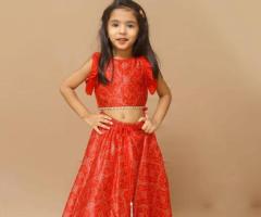 Red Ajrakh Lehenga: Elevate Your Ethnic Look with Kesari Couture – kesari couture