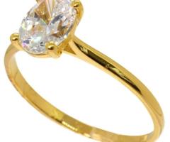 22ct Gold Solitaire Oval Cut Ring
