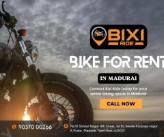Bike for Rent in Madurai | Bixi Ride