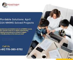 Affordable Solutions: April 2024 NMIMS Solved Projects