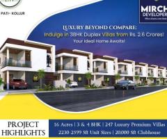 Luxury Villas | Best Real Estate Company In Hyderabad