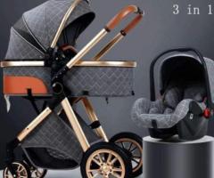 Safeguard your infants outdoors from harmful sun’s UV rays with a travel-friendly stroller 3 in 1