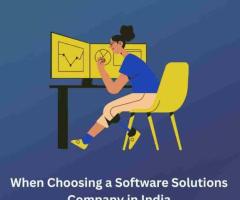 When Choosing a Software Solutions Company in India