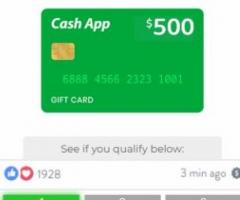 Cash App 500 Gift Card Giveaway - 1