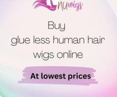 Buy glueless human hair wigs online at lowest prices