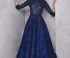 GATTI NOLLI BY MARWAN One Shoulder Embroidered- Tulle Evening Gown
