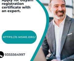 Apply for Udyam registration certificate with an expert