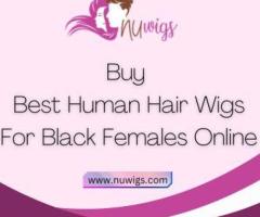 Buy best human hair wigs for black females online