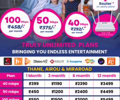 Truly unlimited plans - bringing you endless entertainment