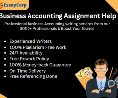 Get hands on your online Business Accounting Assignment Help