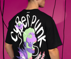 NOOOB Present Cyberpunk Premium Oversized T-Shirts for Men