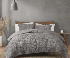Blair Faux Fur Comforter Set with Cozy All-Season Comfort
