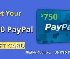 Get up to $750 paypal gift card!