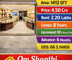 SALE OF COMMERCIAL PROPERTY WITH JEWELLERY SHOWROOM AT DILSUKHNAGAR