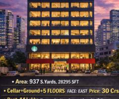 SALE OD COMMERCIAL PROPERTY WITH BRANDED COFFEE SHOP AND OTHER TENANTS AT GACHIBOWLI MAIN ROAD