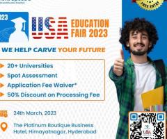 USA EDUCATION FAIR 2023 - Platinum Boutique Business, Hyderabad - 1