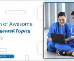 Could you please suggest some good nursing research topics?