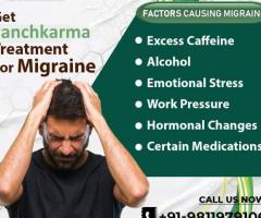 Get Panchkarma Treatment for Migraine in Delhi NCR